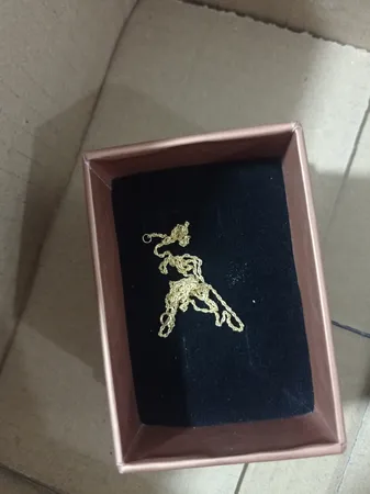 زنجیر طلا 18 عیار زنانه طلای مستجابی مدل طنابی کد Z45