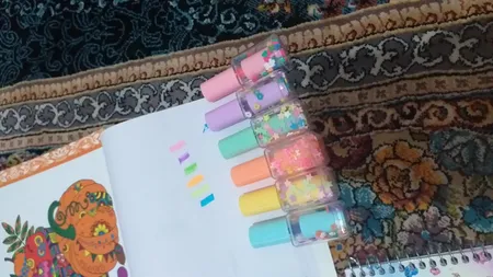 ماژیک علامت گذار طرح لاک کد kmt بسته 6 عددی