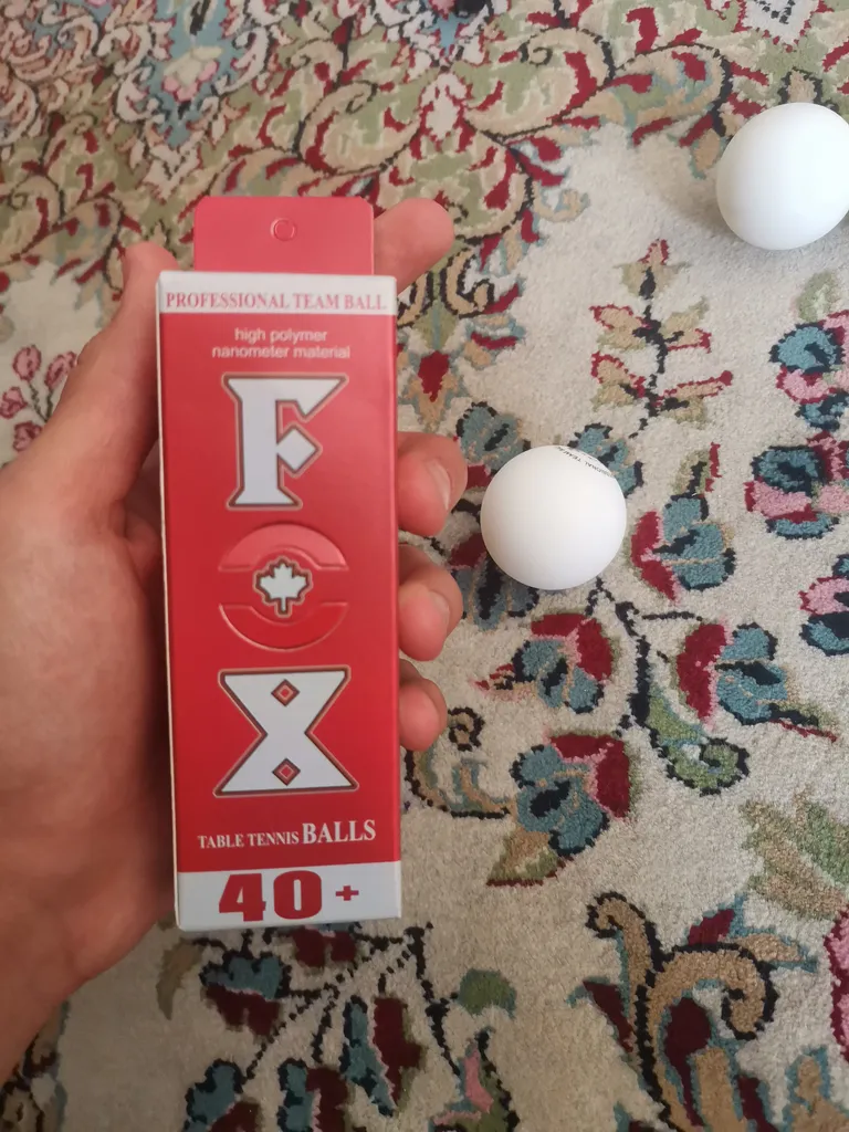 توپ پینگ پنگ فاکس پنج ستاره طلایی سایز 3