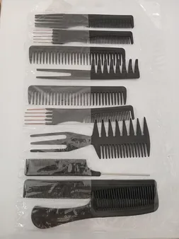 ست شانه مو سافاری کد 31282 بسته 10 عددی