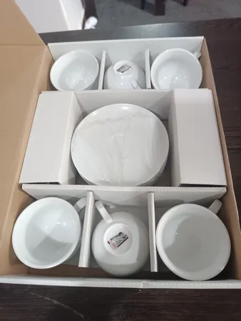 ست فنجان و نعلبکی 12 پارچه تقدیس مدل هتلی