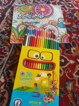 مداد رنگی 36 رنگ آریا مدل 3018