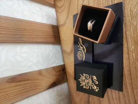 انگشتر طلا 18 عیار زنانه طلای مستجابی مدل  آوا کد 67037