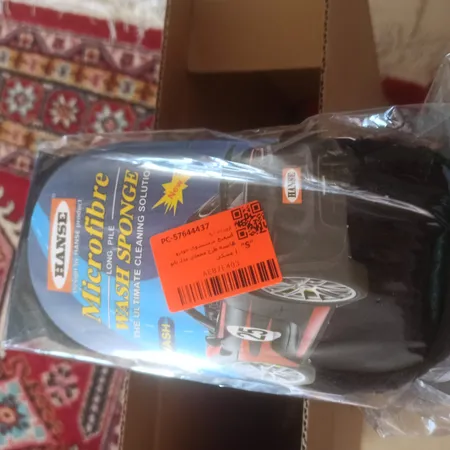 اسفنج شستشوی خودرو هانسه طرح مخملی مدل نانو