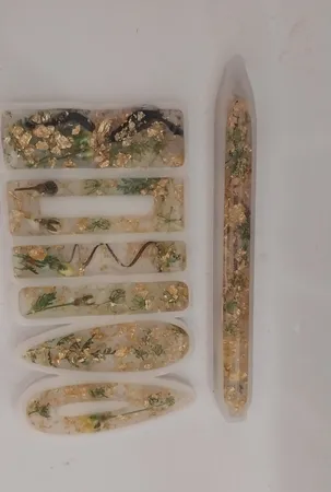 قالب رزین مدل گیره مو طرح کلاسیک کد SIM1