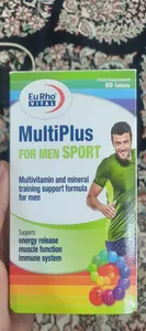 تجریه خرید قرص مولتی پلاس فور من اسپرت یوروویتال بسته 60 عددی
