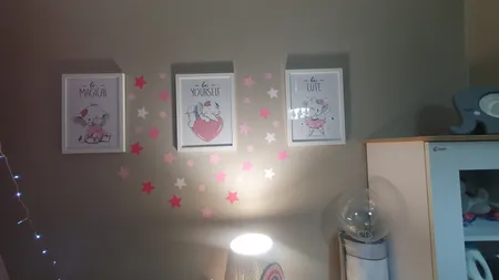 تابلو اتاق کودک سالی وود طرح فیل های سه قلو کد T112518 مجموعه 3 عددی