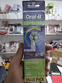 سری یدک مسواک برقی اورال-بی مدل Cross action بسته 4 عددی