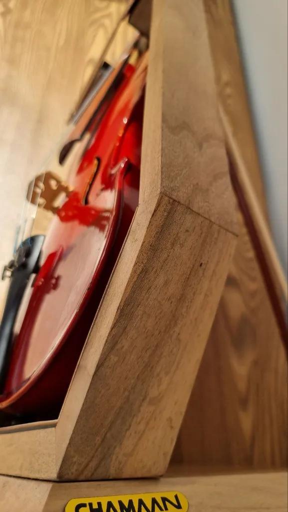 نگهدارنده ساز چمان مدل پایه چوبی ویولن