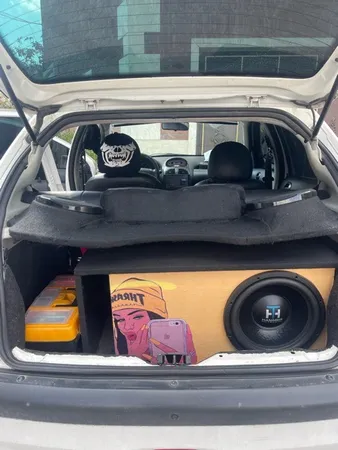 باکس ساب ووفر خودرو تی ماتریکس طرح استیکر مدل 80L مناسب برای ساب 12 اینچ