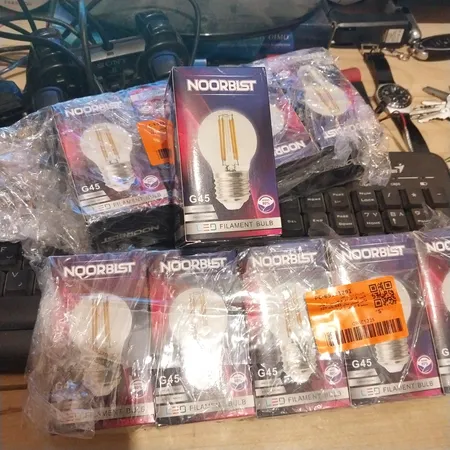 لامپ ال ای دی فیلامنتی 4 وات هالی استار مدل G45 پایه E27 بسته 5 عددی