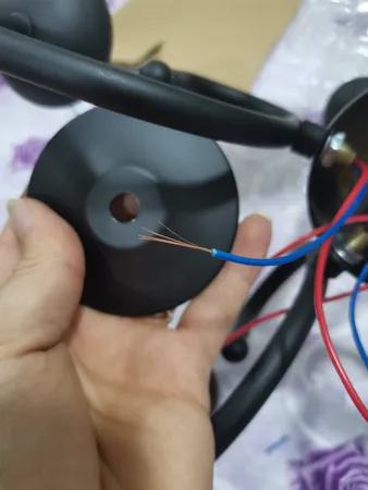 لوستر پنج شعله چشمه نور کد AB1219/5-WT