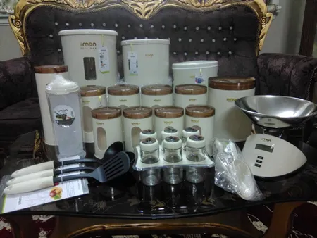 سرویس آشپزخانه 22 پارچه لیمون مدل دایره 001