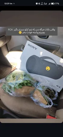 اسپیکر بلوتوثی قابل حمل سونی مدل SRS-XG300