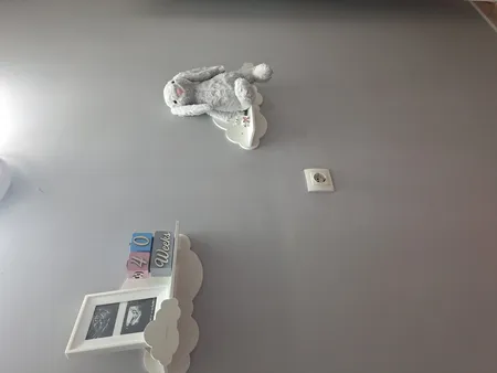 شلف دیواری اتاق کودک مدل ابر دوقلو