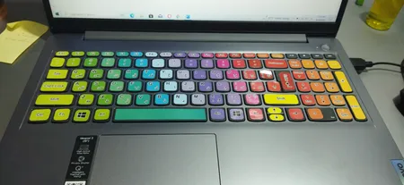 برچسب کیبورد طرح پالت کد 1 با حروف فارسی