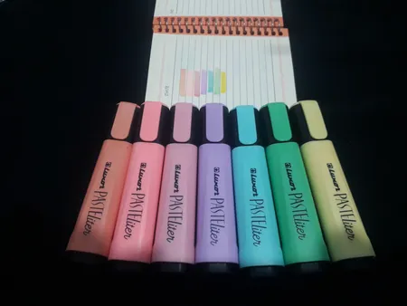 ماژیک علامت گذار لاکسر مدل پاستل سریز بسته 7 عددی