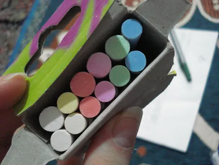 گچ رنگی کد 60 بسته 12 عددی