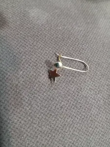 تجریه خرید گوشواره طلا 18 عیار دخترانه مدل ستاره 6565