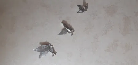 دیوارکوب لوتوس طرح پروانه کد P01 مجموعه 7 عددی