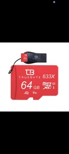 تجریه خرید کارت حافظه microSD XC تروبایت مدل 633X-A2-V30 کلاس 10 استاندارد UHS-I U3 سرعت 95MBps ظرفیت 64 گیگابایت به همراه کارت‌خوان