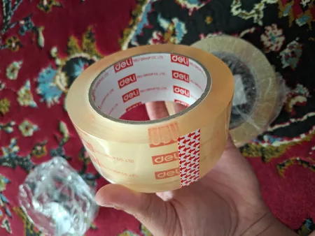 نوار چسب شیشه‌ ای دلی مدل Low Noise - پهنای 5 سانتی متر