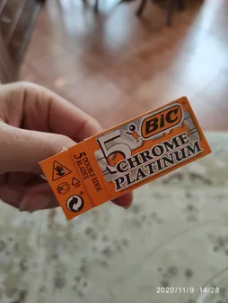 تیغ یدک بیک مدل Platinum Chromium Double Edge