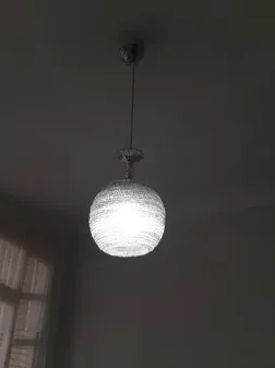 لوستر تک شاخه مدل توپ کد 18