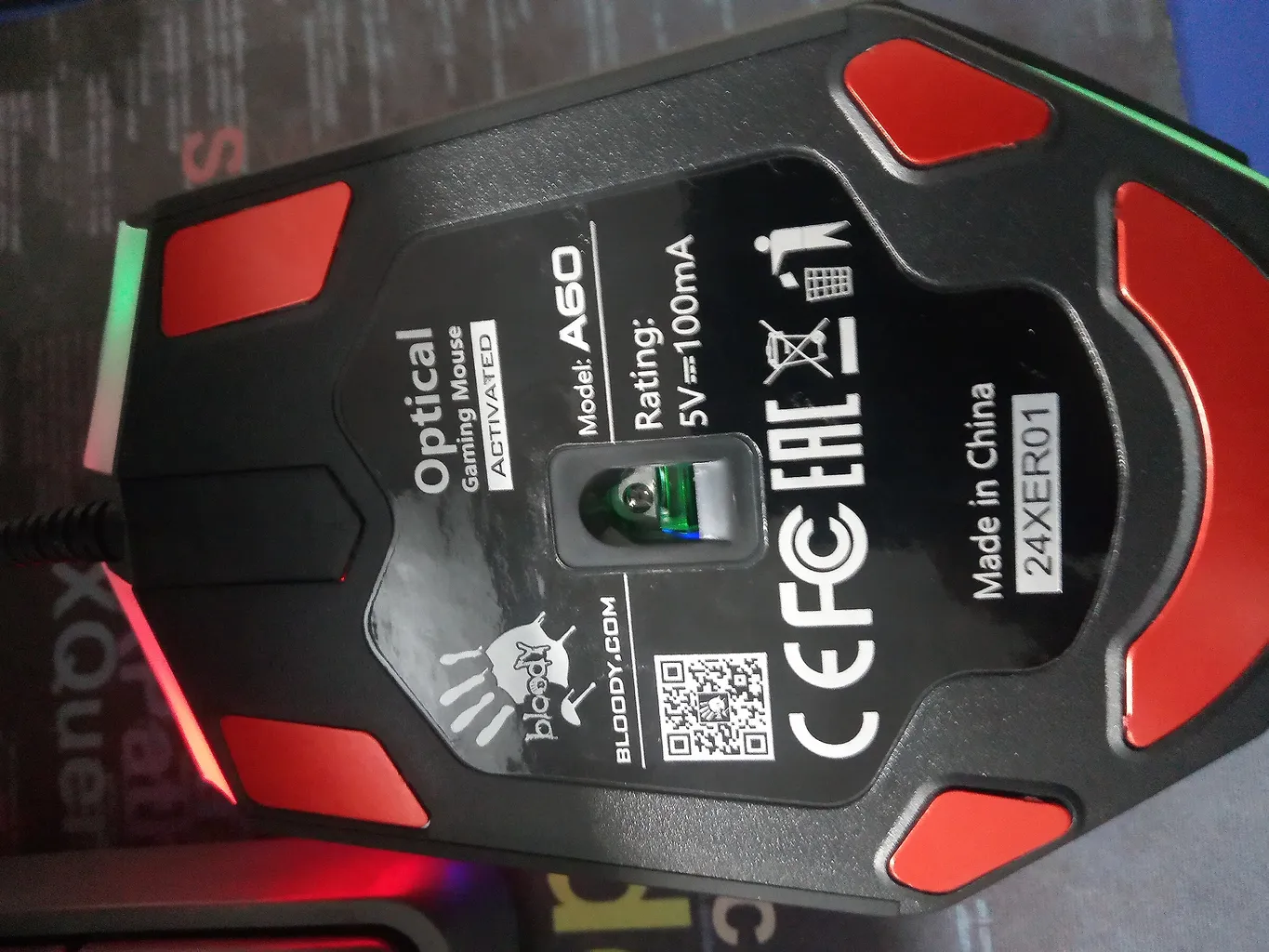 ماوس مخصوص بازی بلادی مدل A60