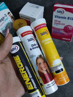 قرص جوشان زینک و B کمپلکس یوروویتال بسته 20 عددی