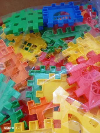 بازی ساختنی بلوک های خانه سازی 72 تکه