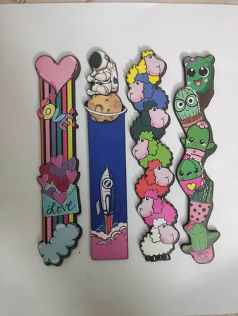 نشانگر کتاب چوبی مدل فانتزی کد 1 مجموعه 60 عددی