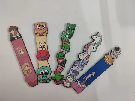 نشانگر کتاب چوبی مدل فانتزی کد 1 مجموعه 60 عددی