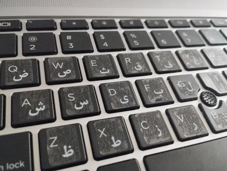 برچسب کیبورد حروف فارسی لپ تاپ طرح شفاف