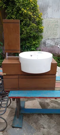 ست کابینت و روشویی آزالیا مدل Milana 17 به همراه آینه و باکس