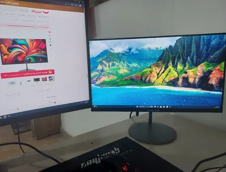 مانیتور 24 اینچ مسترتک مدل VL249HS ، رزولوشن FullHD، پنل IPS، نرخ بروزرسانی 75 هرتز، با نسبت تصویر 16:9، دارای اسپیکر داخلی، دارای پورت HDMI و DisplayPort و USB