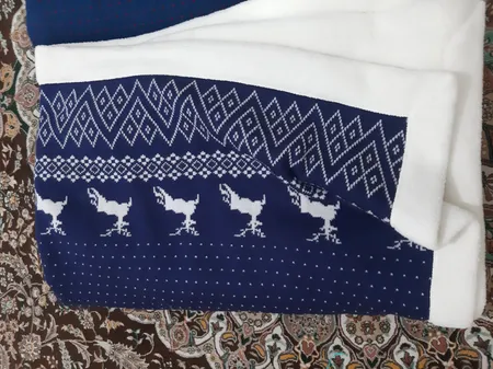 پتو مای هوم مدل بافت پشت خز دار سایز 160x210 سانتی متر