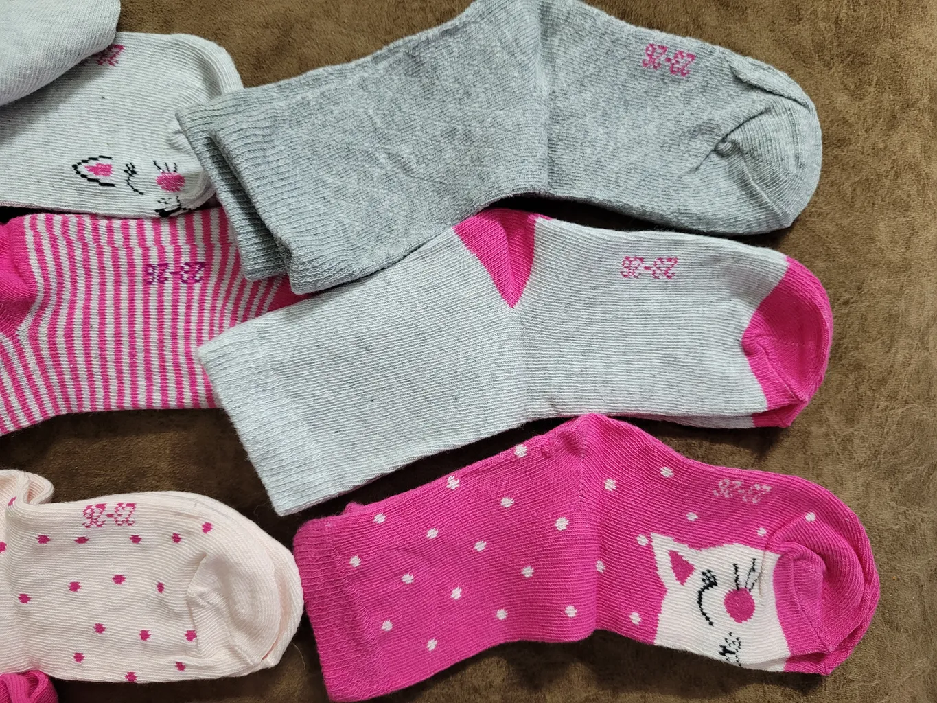 جوراب ساق بلند دخترانه لوپیلو مدل ger875 مجموعه 7 عددی