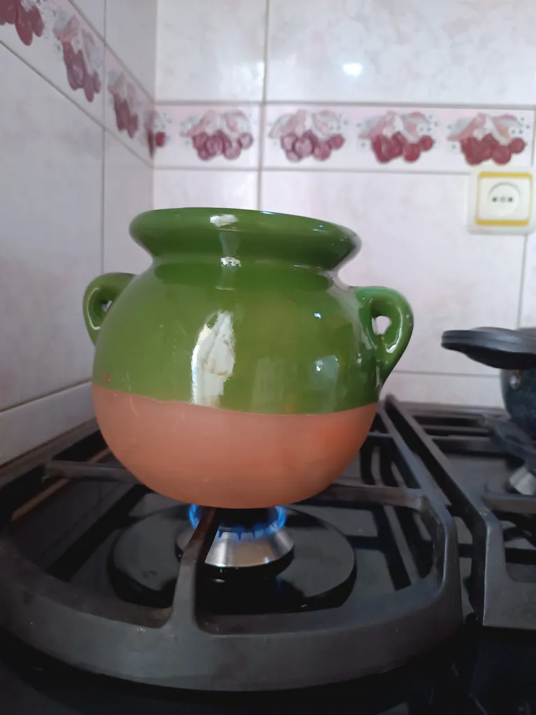 ظرف دیزی سفالی مدل ساده سایز بزرگ