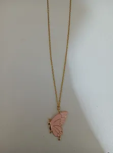 تجریه خرید گردنبند دخترانه مدل پروانه فانتزی