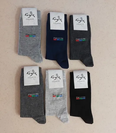 جوارب مردانه پالوته مدل COL6 بسته ۶ عددی