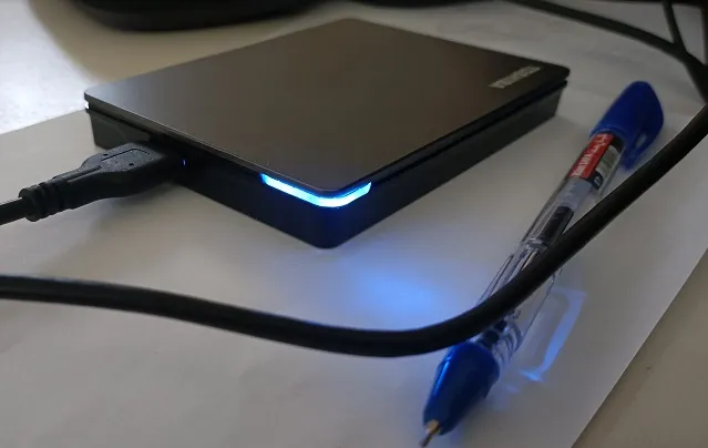 هارد اکسترنال توشیبا مدل Canvio Gaming ظرفیت دو ترابایت دارای رابط USB Type-A 3.2