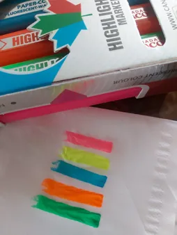 ماژیک علامت گذار کنکو کد HL05 بسته 5 عددی