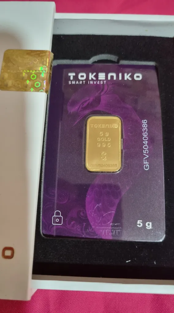 شمش طلا 24 عیار توکنیکو مدل GFV-5