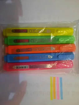 ماژیک علامت گذار کنکو کد HL05 بسته 5 عددی