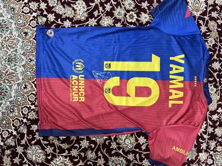 ست 5 تکه لباس ورزشی پسرانه مدل بارسلونا یامال کد 2025