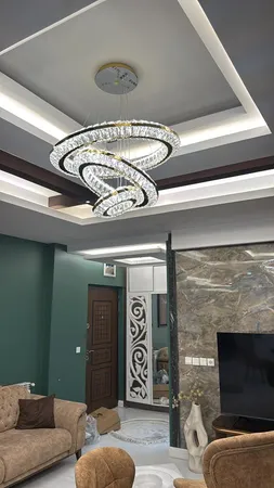 لوستر ام کی ای لایتینگ مدل کریستالی مدرن کد CR-3S