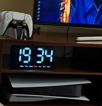 ساعت رومیزی مدل دیجیتال کنترل صوتی کد 6638