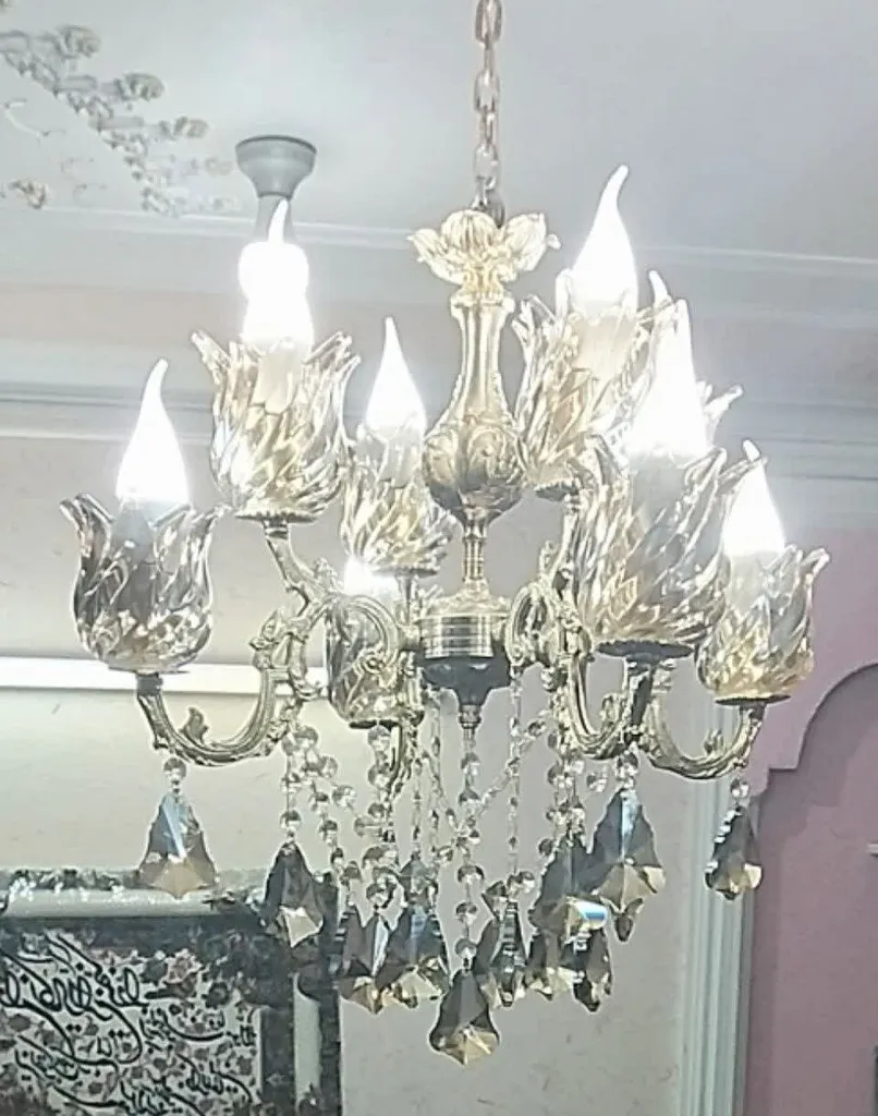 لوستر 8 شعله شاهان تک کد K.6026 لوستر 8 شعله شاهان تک کد K.6026