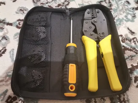 انبر پرس سرسیم مدل 6976 به همراه پیچ گوشتی مجموعه 6 عددی